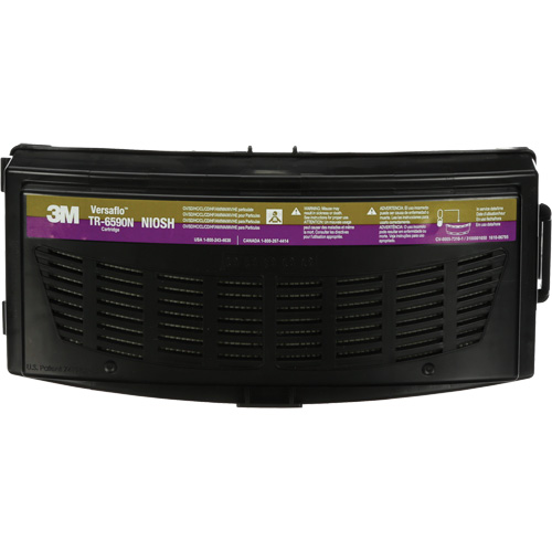 Versaflo Multi-Gas/HE Cartridge, Ammonia/Chlorine Dioxide/Chlorine Gas/Hydrogen Chloride/Hydrogen Fluoride/Mercury/Methylamine/Organic Vapour/Particulates/SO2 Sulfur Dioxide, Pack of 1 Par Equipment