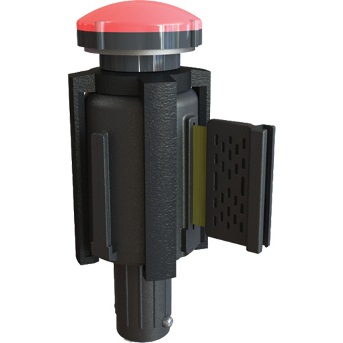 PLUS Barrier System Strobe Light Bracket & Red Strobe Light, Black Par Equipment