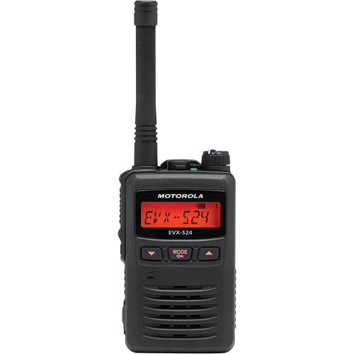 EVX-S24 Series Portable Radio, UHF Radio Band, 256 Channels, 200 000 sq. ft. Range Par Equipment