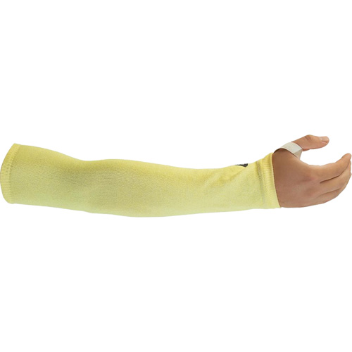 Cut-Resistant Sleeves, Kevlar&reg;, 14", ASTM ANSI Level A4, Yellow Par Equipment