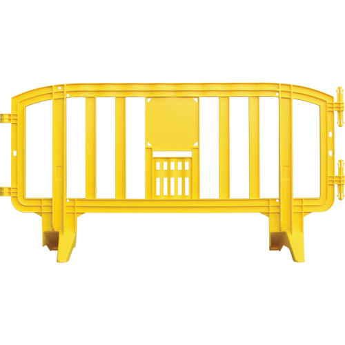 Movit Barricade, Interlocking, 78" L x 39" H, Yellow Par Equipment