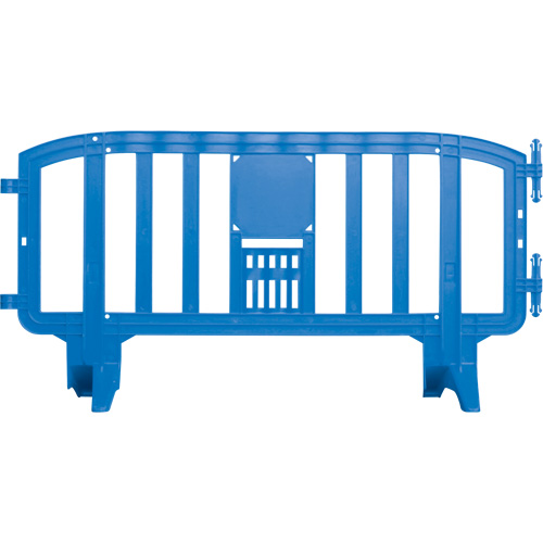 Movit Barricade, Interlocking, 78" L x 39" H, Blue Par Equipment