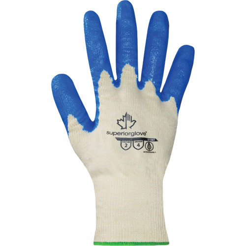 Gants enduits Dexterity, 7, R&ecirc;vetement Nitrile, Calibre 15, Enveloppe en Coton Par Equipment