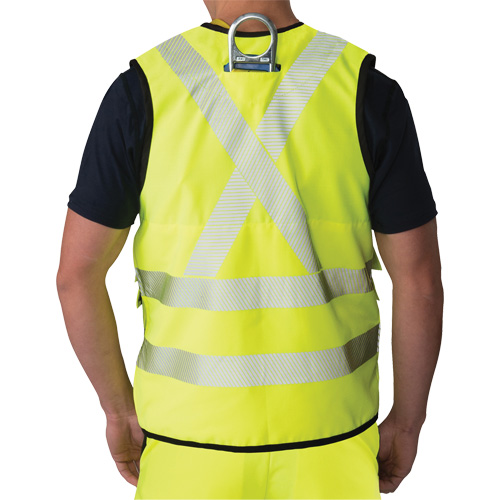 Veste antid&eacute;chirure pour arpenteur, Jaune lime haute visibilit&eacute;, Petit, Polyester Par Equipment