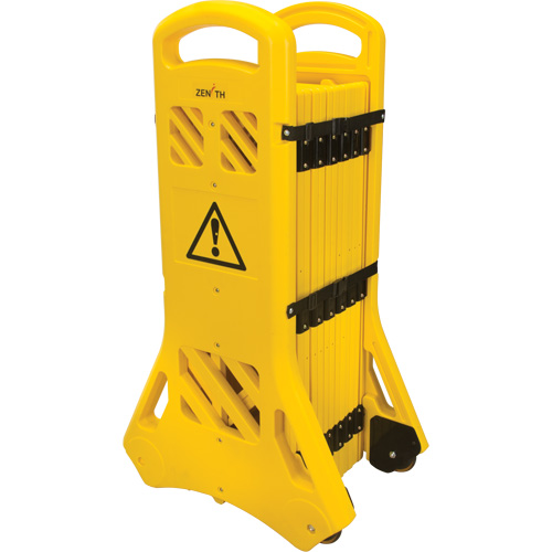 Barri&egrave;re mobile portative, 40" h x 13' lo, Jaune Par Equipment