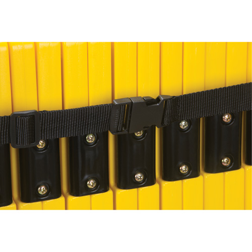 Barri&egrave;re mobile portative, 40" h x 13' lo, Jaune Par Equipment