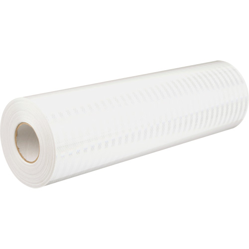 High Intensity Prismatic Grade Reflective Sheeting, 2" W x 150' L, 19 mils, White Par Equipment