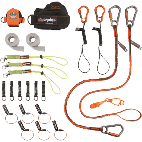Squids&reg; 3183 Carpenter & Laborer's Tool Tethering Kit Par Equipment