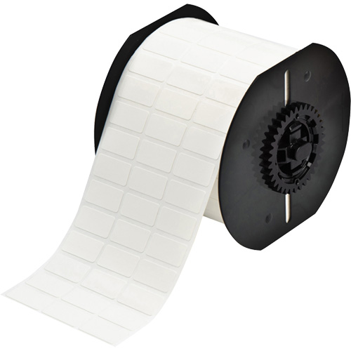 B33 Series Repositionable Adhesive Labels, Vinyl, 1" L x 0.5" H, White Par Equipment