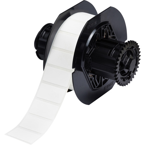 &eacute;tiquettes en tissu avec rev&ecirc;tement en polyamide B33, Nylon, 1,5" lo x 0,75" h, Blanc Par Equipment