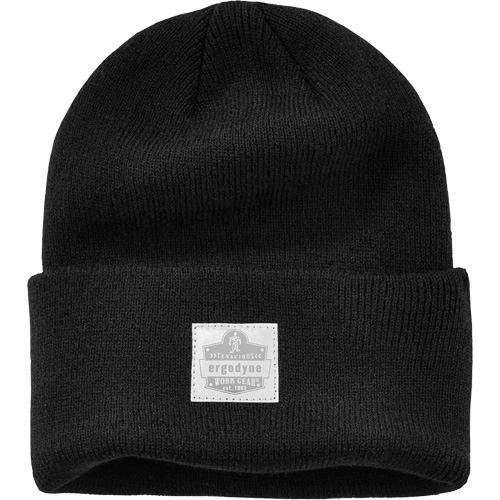 N-Ferno&reg; Rib Knit Beanie Hat, One Size, Black Par Equipment