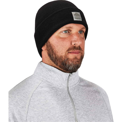 N-Ferno&reg; Rib Knit Beanie Hat, One Size, Black Par Equipment