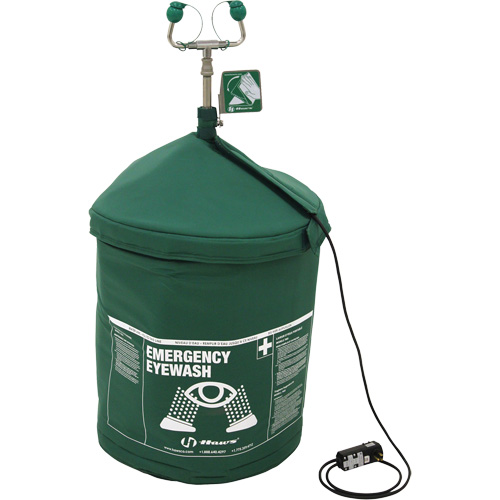 Portable Tempered Emergency Eyewash, Pressurized, 15 gal. Capacity, Meets ANSI Z358.1 Par Equipment