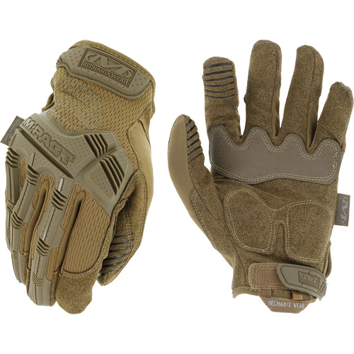 Gants antichocs tactiques Coyote M-Pact, 8, Paume en Synth&eacute;tique, Poignet Boucle et crochet Par Equipment
