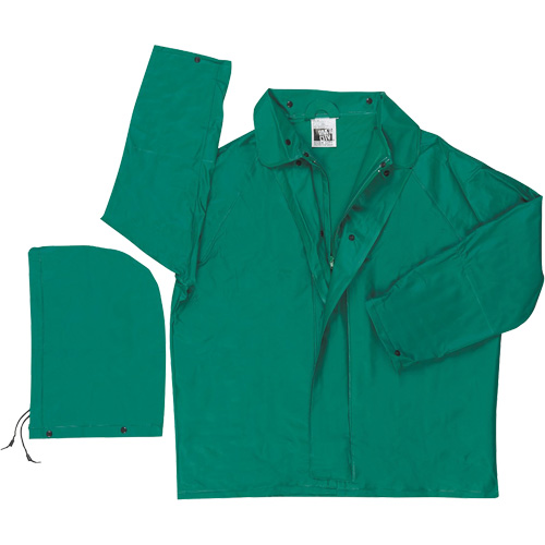 Imperm&eacute;able avec limite dinflammabilit&eacute; Dominator, Polyester/PVC, 3T-Grand, Vert Par Equipment