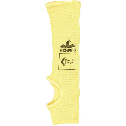 Manchon simple de s&eacute;curit&eacute; r&eacute;sistant &agrave; la coupure Cut Pro, Kevlar, 10", ASTM ANSI niveau A2, Jaune Par Equipment