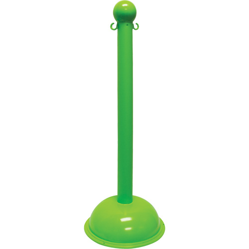 Poteau pour service intense, Hauteur de 40", Vert Par Equipment