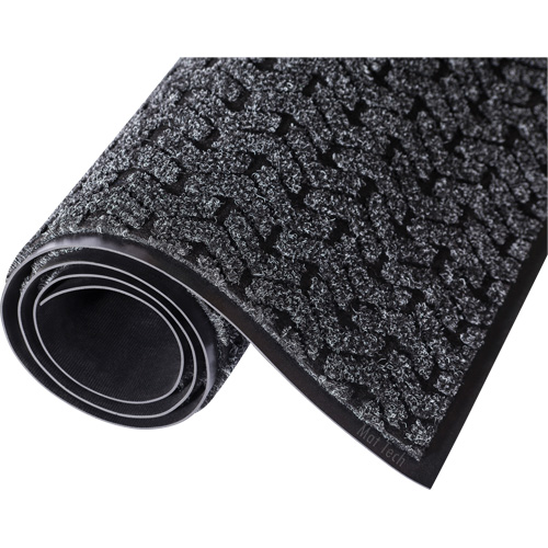 Tapis d'accueil Performance Tire-Track, Essuie-pieds/grattoir, 4' x 8' x 3/8", Charbon Par Equipment
