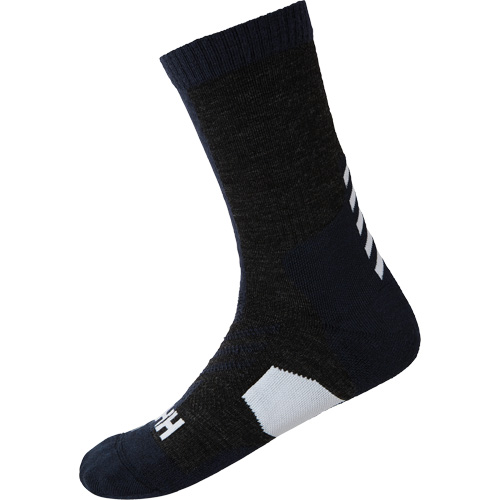 Bas chauds pour randonn&eacute;e p&eacute;destre, Unisexe, 42/43/44, Bleu marin, Poly-coton Par Equipment