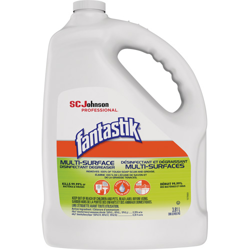Fantastik&reg; Professional Multi-Surface Disinfectant & Degreaser, 3.78 L, Jug Par Equipment