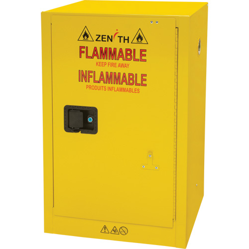 Flammable Storage Cabinet, 12 gal., 1 Door, 23" W x 35" H x 18" D Par Equipment