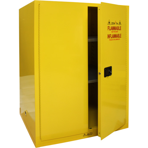 Armoire pour produits inflammables, 90 gal., 2 Porte(s), 43" La x 66" h x 34" p Par Equipment
