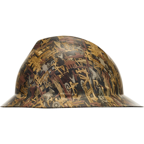 V-Gard&reg; Hydro Dip Full Brim Hard Hat, Meets CSA Type 1, Ratchet Suspension, Non-Vented Par Equipment