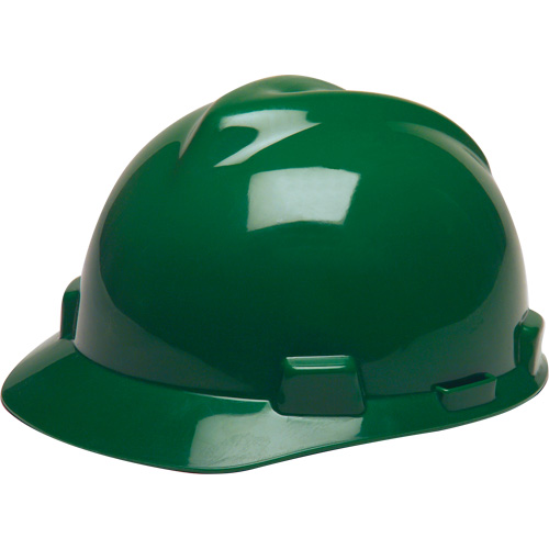 Casque de s&eacute;curit&eacute; avec rainures GREEN V-Gard, R&eacute;pond aux normes CSA type 1, Suspension Rochet Par Equipment