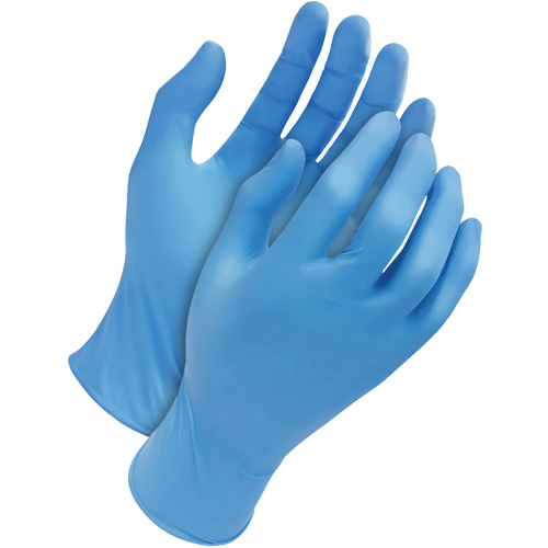 Classic Disposable Gloves, Medium, Nitrile, 4-mil, Powder-Free, Blue Par Equipment