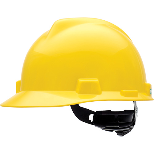 V-Gard Slotted Hard Hat, Meets CSA Type 1, Ratchet Suspension, Non-Vented Par Equipment