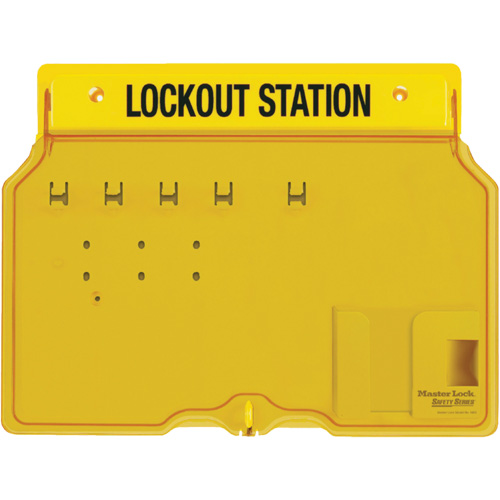 Trilingual Covered Lock Station, None Padlocks, 4 Padlock Capacity, Padlocks Not Included Par Equipment