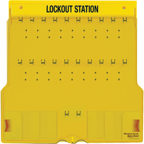 Trilingual Covered Lock Station, None Padlocks, 20 Padlock Capacity, Padlocks Not Included Par Equipment