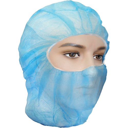 Cagoules de protection Care, Polypropyl&egrave;ne, Bleu Par Equipment