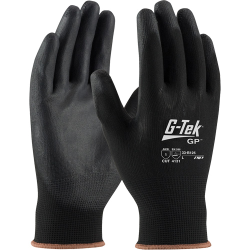 Gants enduits G-Tek GP, Petit, R&ecirc;vetement Polyur&eacute;thane, Calibre 13, Enveloppe en Nylon Par Equipment