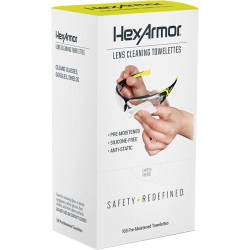 Lingettes nettoyantes pour verres, Paquet de 100 Par Equipment