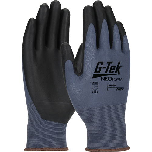 Gants en tricot sans coutures enduits G-Tek NeoFoam, Moyen, R&ecirc;vetement Polyur&eacute;thane, Calibre 15, Enveloppe en Nylon Par Equipment