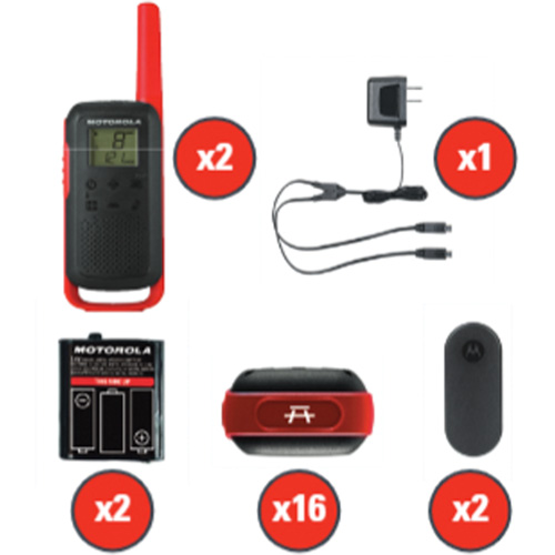 Radios bidirectionnelles Talkabout, Bande FRS, 22 canaux, Port&eacute;e 32 km Par Equipment