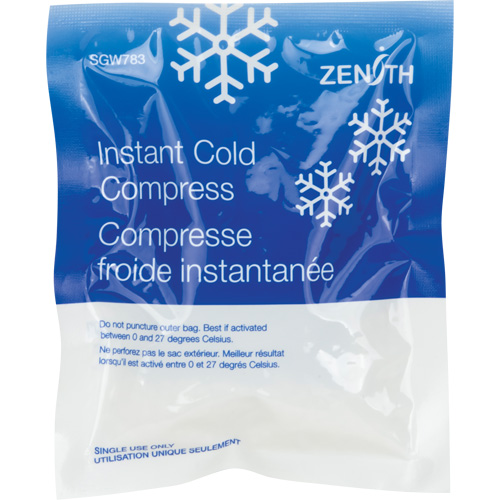 Instant Compress, Cold, Single Use, 5" x 6" Par Equipment