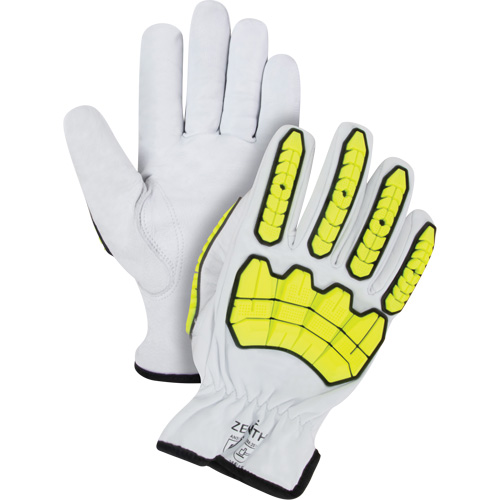 Impact & Cut Resistant Gloves, X-Large, Goatskin Palm, Driver Cuff Par Equipment