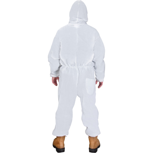 Hooded Coveralls, Medium, White, SMS Par Equipment