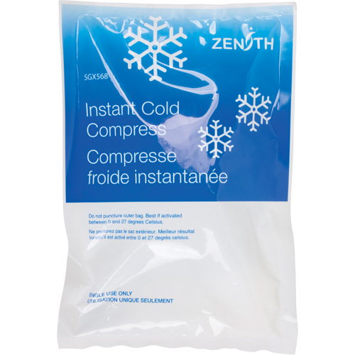 Instant Compress, Cold, Single Use, 6" x 9" Par Equipment
