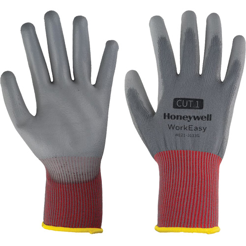 Gants de protection contre les coupures WorkEasy, Taille 6/T-petit, Calibre 13, Rev&ecirc;tement Polyur&eacute;thane, Enveloppe en Polyester, EN 388 niveau 1 Par Equipment