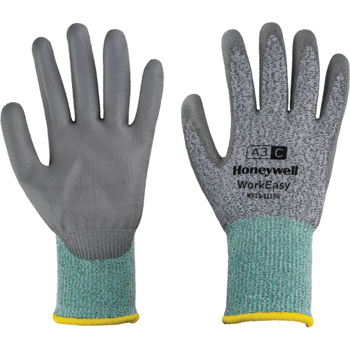 Gants de protection contre les coupures WorkEasy, Taille 6/T-petit, Calibre 13, Rev&ecirc;tement Polyur&eacute;thane, Enveloppe en PEHP/Fibre de verre, ASTM ANSI niveau A3/EN 388 niveau C Par Equipment
