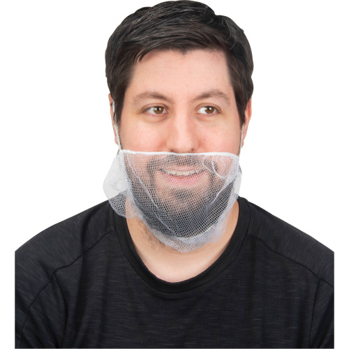 Beard Nets, Nylon, White Par Equipment