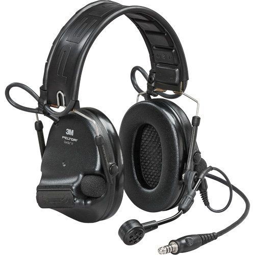 Casque VI NIB avec fils de sortie unique et rail arc Peltor ComTac, Style Bandeau, 23 dB Par Equipment