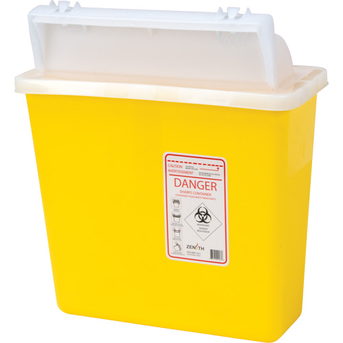 Contenant pour objets pointus et tranchants, Capacit&eacute; de 4,6 L Par Equipment