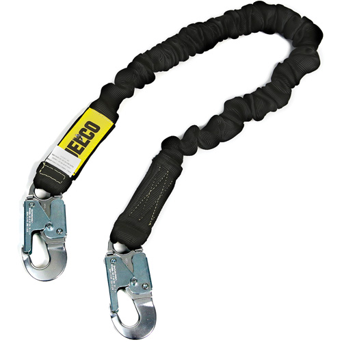 Arc Flash Lanyard, 6', Locking Snap Hook Center, Locking Snap Hook Leg Ends, Nylon Par Equipment