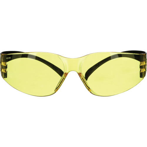 SecureFit 100 Series Safety Glasses, Amber Lens, Anti-Fog/Anti-Scratch, ANSI Z87+/Meets/Exceeds CSA Z94.3 Par Equipment