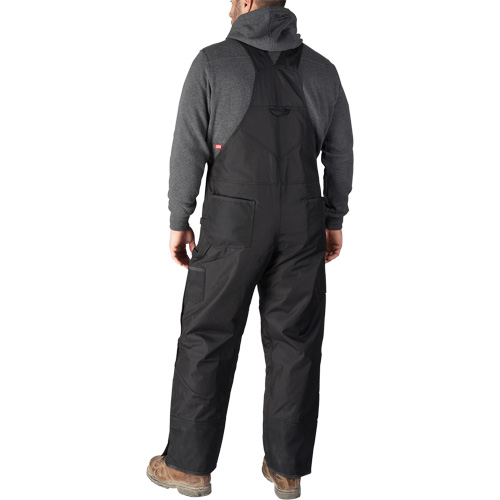 GridIron Short Length Zip-To-Thigh Bib Overall, Men's, 2X-Large, Black Par Equipment
