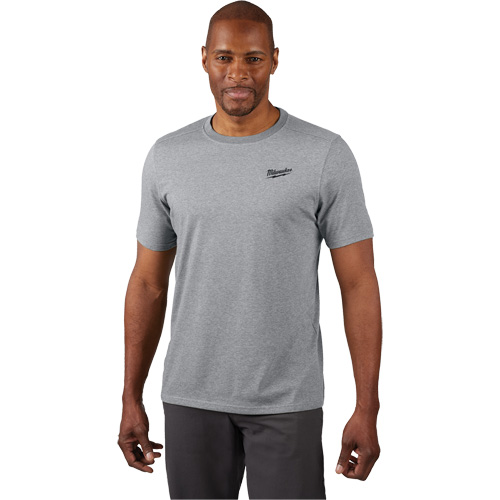 T-shirt de travail hybride, Hommes, Petit, Gris Par Equipment